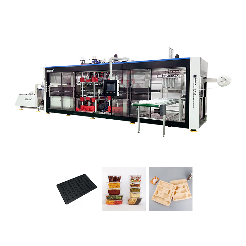 HYX-7161 ความดันบวกและลบโดยอัตโนมัติ 3 สถานีเครื่อง Thermoforming